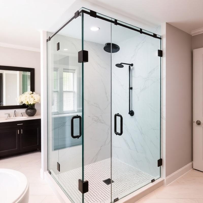 Box frameless em banheiro